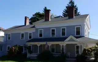 New windows being installed in a beautiful home exterior