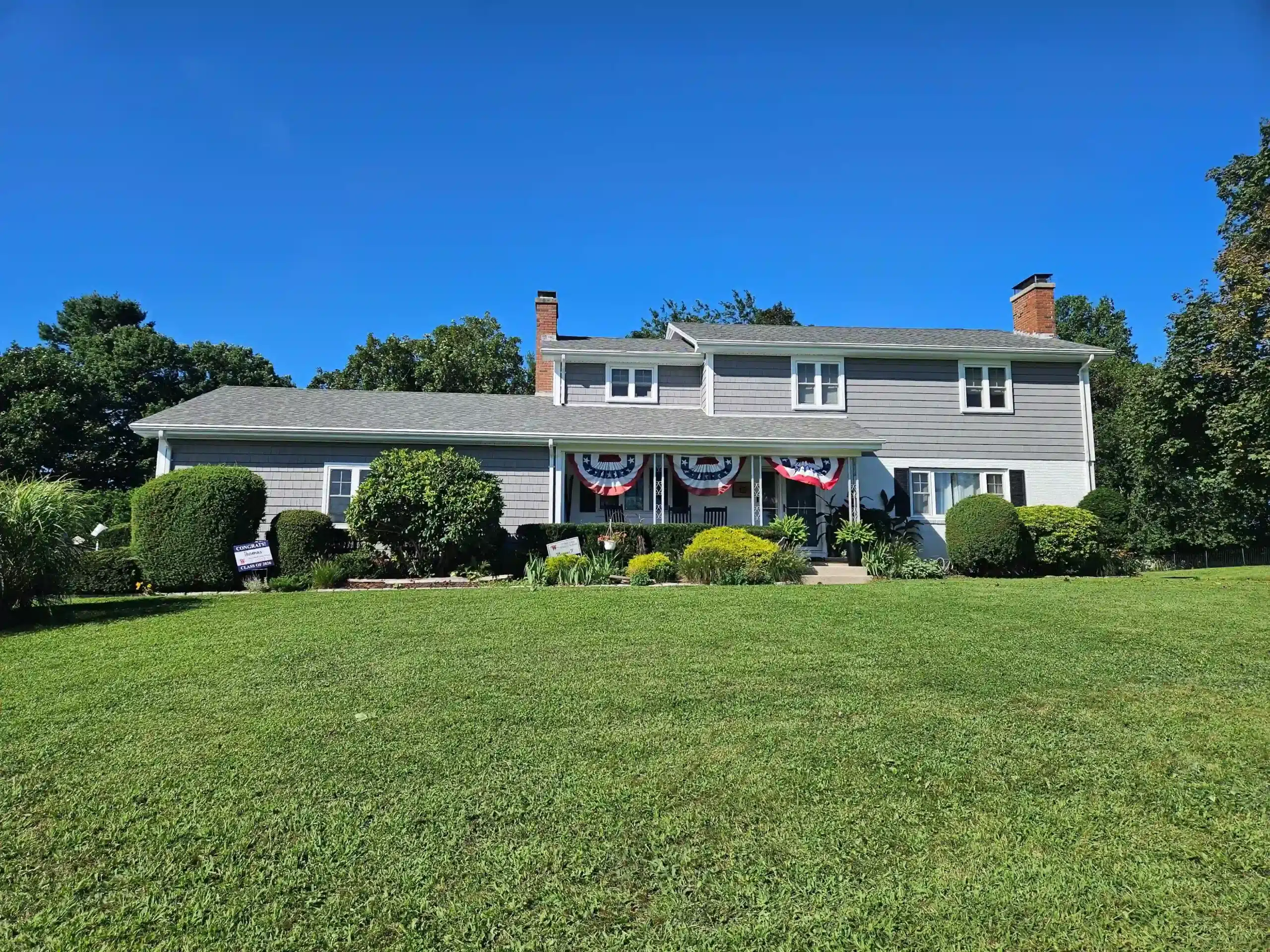 CertainTeed Pewterwood roof installation on a home in Waterford, CT by JS & R Roofing